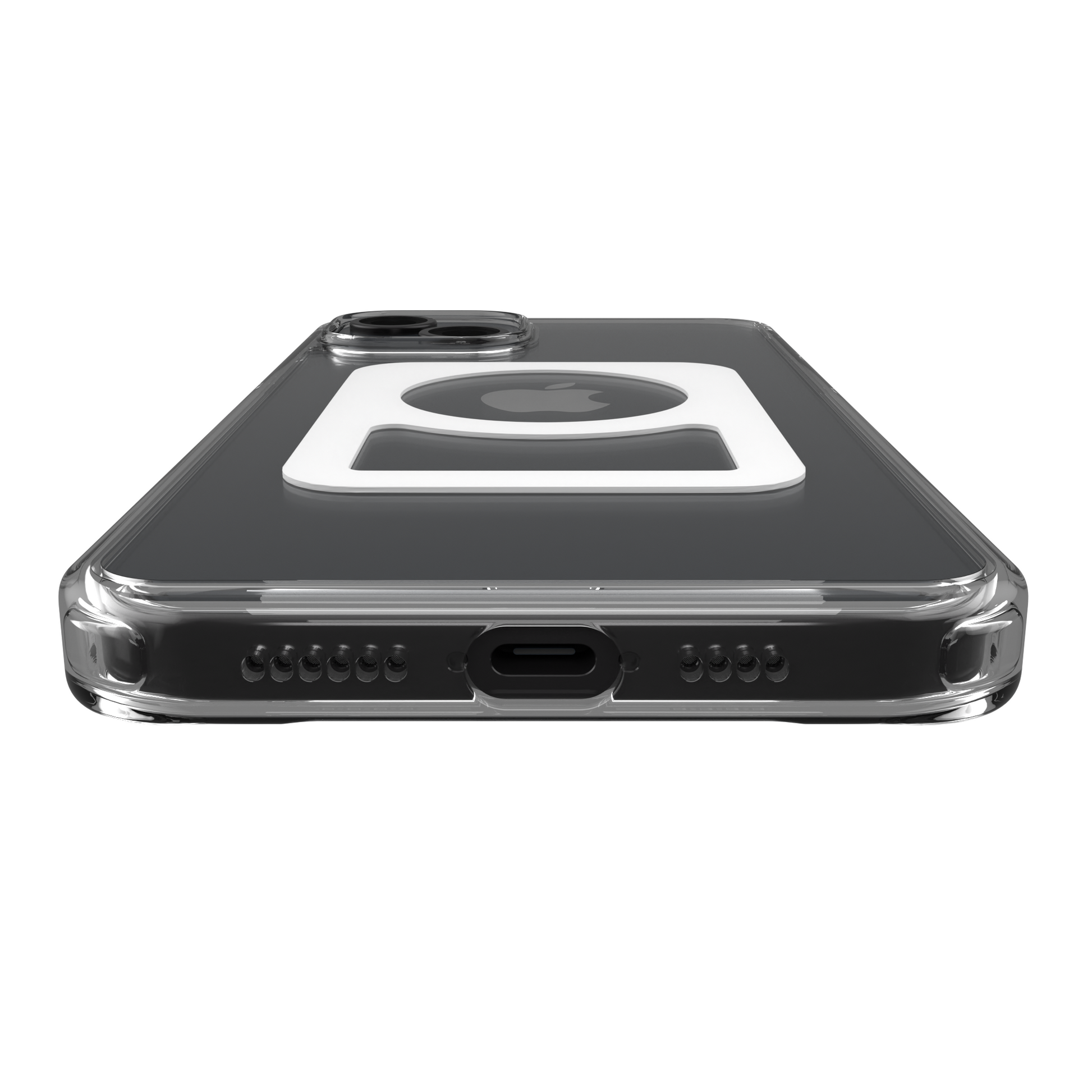 iPhone 15 Plus clear case back bottom view | MBC15X-CLS1