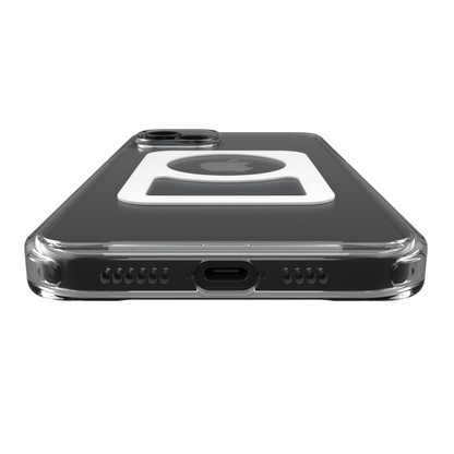 iPhone 15 Plus clear case back bottom view | MBC15X-CLS1