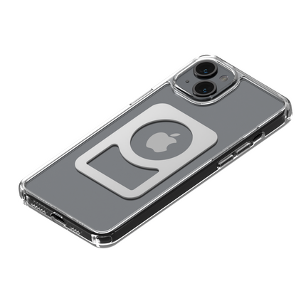 iPhone 15 Plus clear case back volume side profile view | MBC15X-CLS1