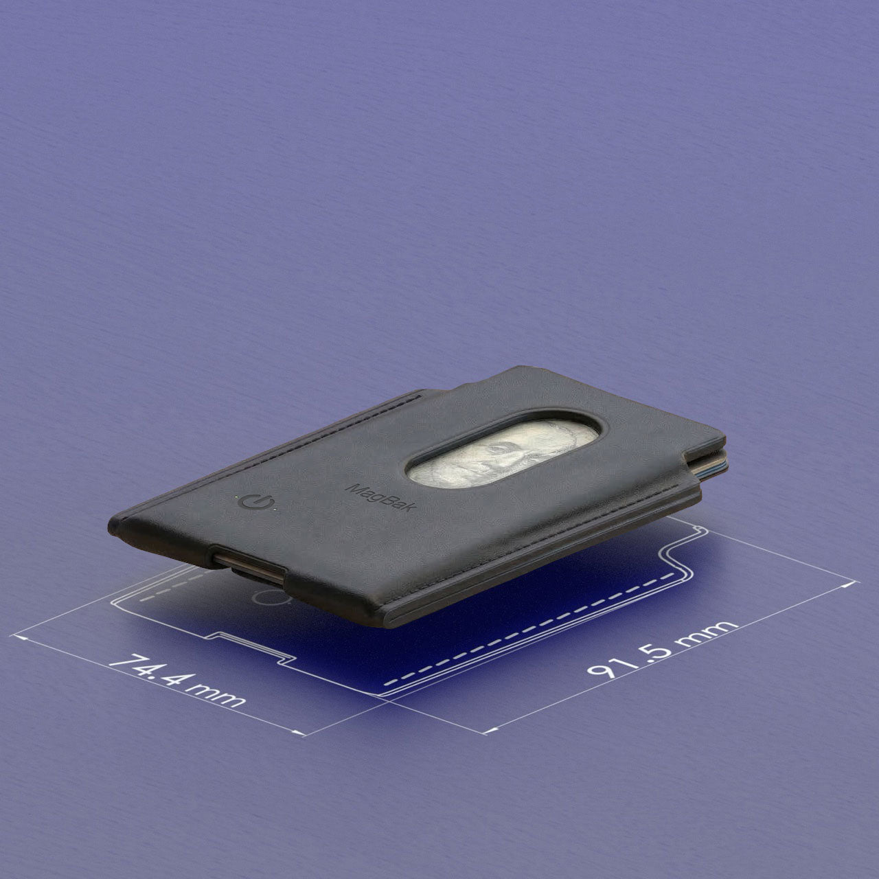 MagBak Wallet dimensions | FMWLT-BK