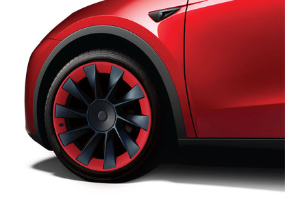 Red Model Y with Induction wheel with red RimCase | RPTMY20I-RDX4