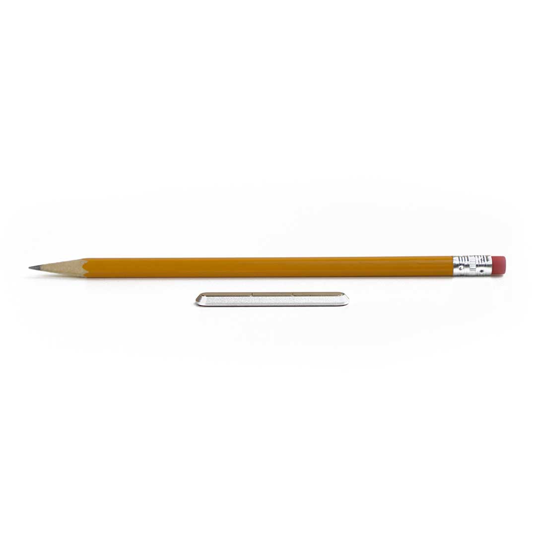 MagStick size compared to a pencil