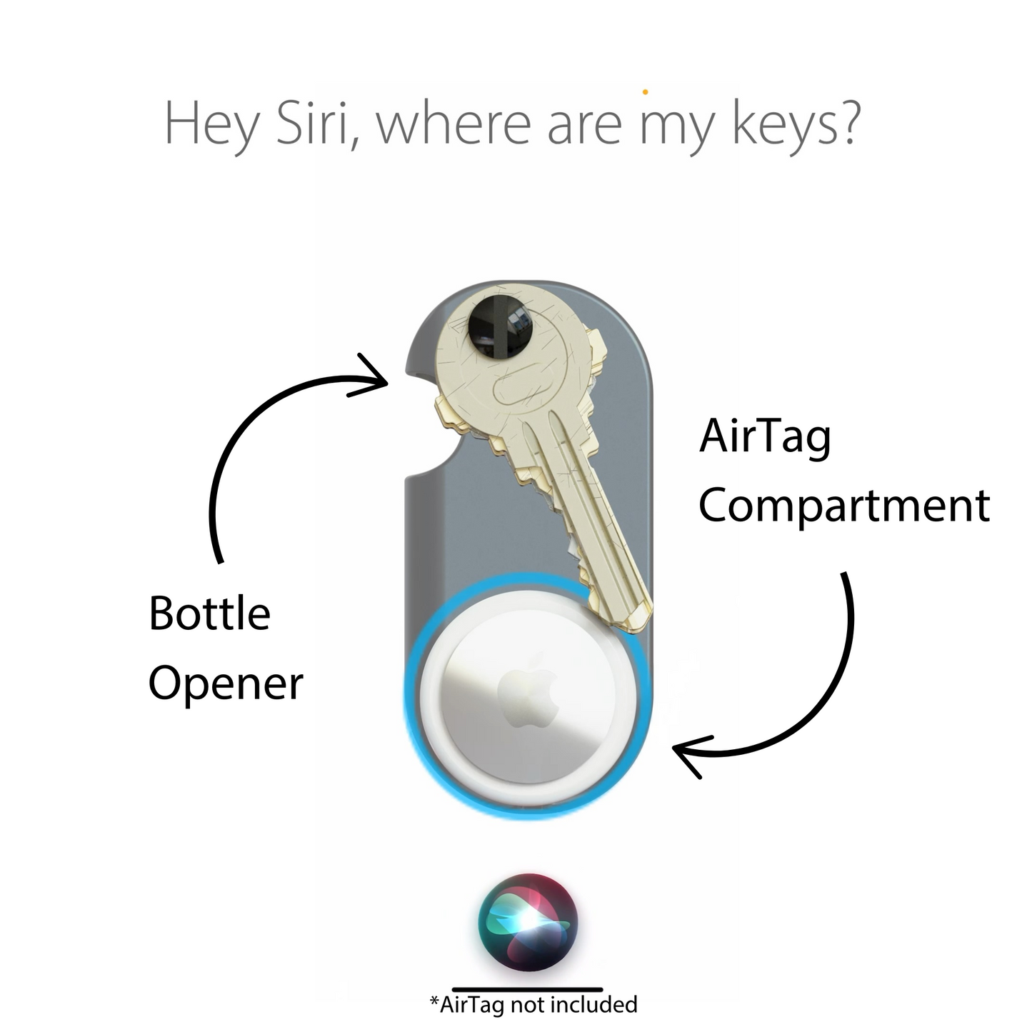 Keytag with siri