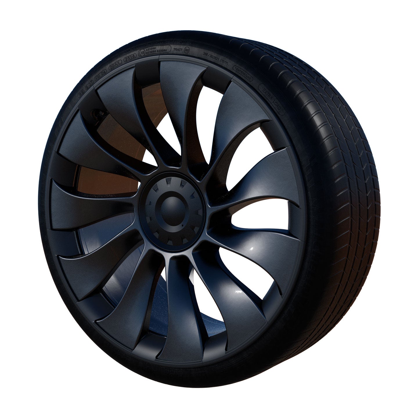 Angled view of Uberturbine wheel with RimCase | RPTM320U-22X4, RPTMY21U-22X5, RPTMY21U-22X4, RPTMY21U-22X1, RPTM320U-22X4
